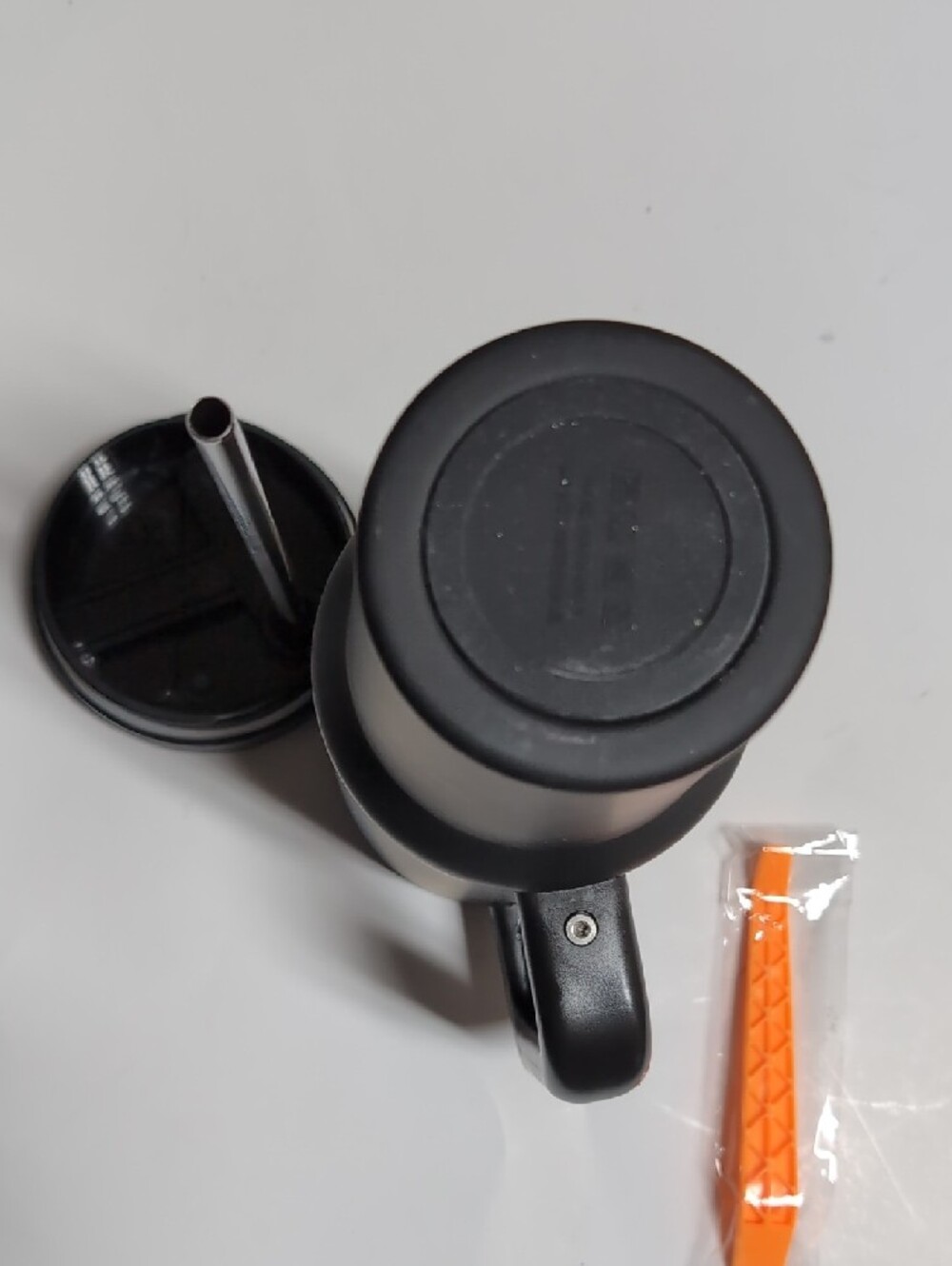 dip Black Insulated Travel Tumbler with Handle - Picture 8 of 8